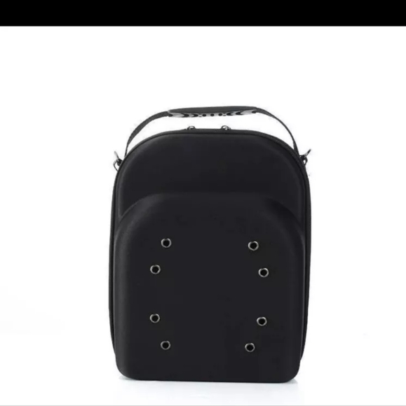 Baseball Cap Carrier Box Travel Case for Hats Caps Fits 6 Hats with Zipper Black - Picture 4 of 8